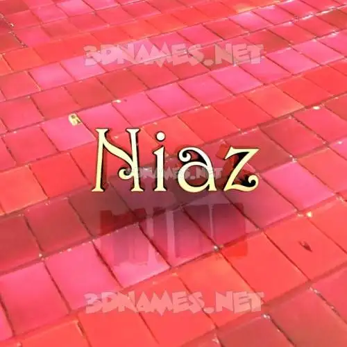 niaz in Red Tiles style - 3D name wallpaper niaz in Red Tiles style - 3D name wallpaper