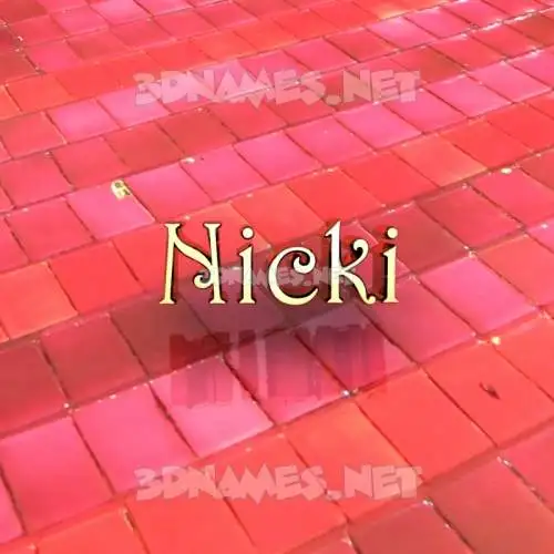 nicki in Red Tiles style - 3D name wallpaper nicki in Red Tiles style - 3D name wallpaper