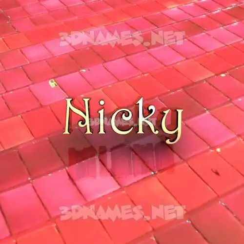 nicky in Red Tiles style - 3D name wallpaper nicky in Red Tiles style - 3D name wallpaper