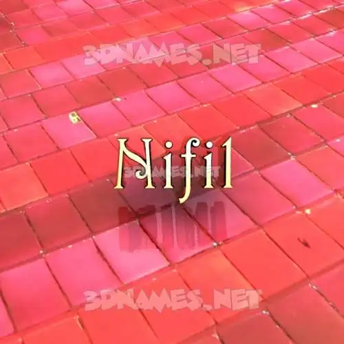nifil in Red Tiles style - 3D name wallpaper nifil in Red Tiles style - 3D name wallpaper