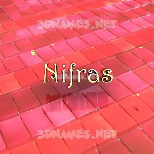 nifras in Red Tiles style - 3D name wallpaper nifras in Red Tiles style - 3D name wallpaper