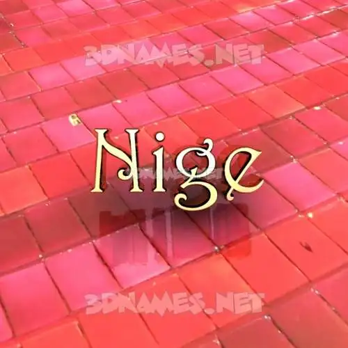 nige in Red Tiles style - 3D name wallpaper nige in Red Tiles style - 3D name wallpaper