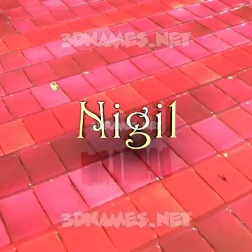 nigil in Red Tiles style - 3D name wallpaper nigil in Red Tiles style - 3D name wallpaper