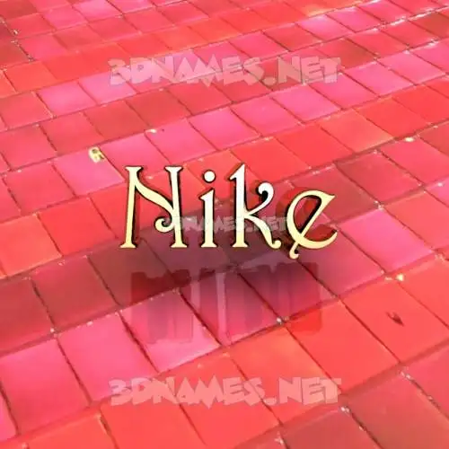 nike in Red Tiles style - 3D name wallpaper nike in Red Tiles style - 3D name wallpaper