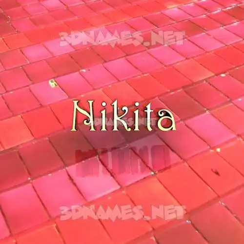 nikita in Red Tiles style - 3D name wallpaper nikita in Red Tiles style - 3D name wallpaper