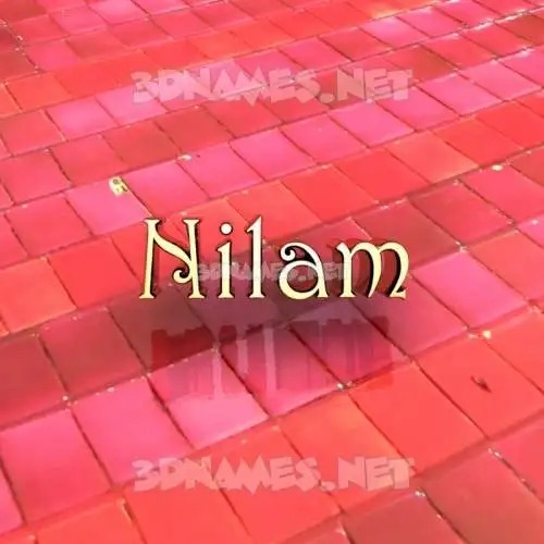 nilam in Red Tiles style - 3D name wallpaper nilam in Red Tiles style - 3D name wallpaper