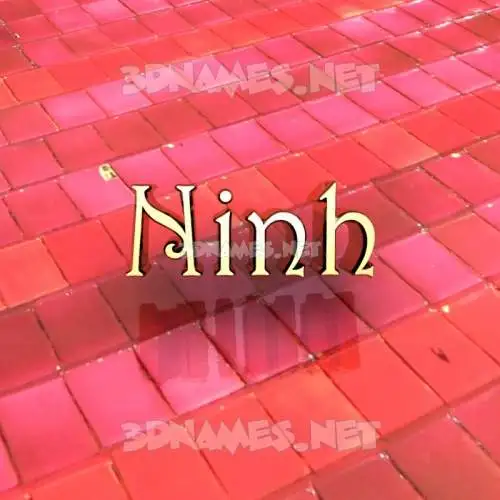 ninh in Red Tiles style - 3D name wallpaper ninh in Red Tiles style - 3D name wallpaper