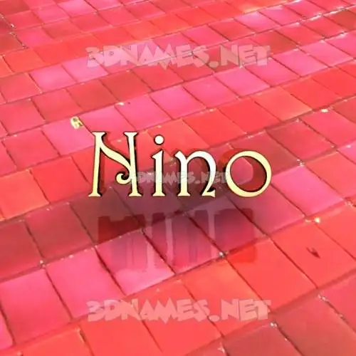 nino in Red Tiles style - 3D name wallpaper