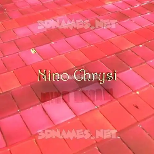 nino chrysi in Red Tiles style - 3D name wallpaper nino chrysi in Red Tiles style - 3D name wallpaper