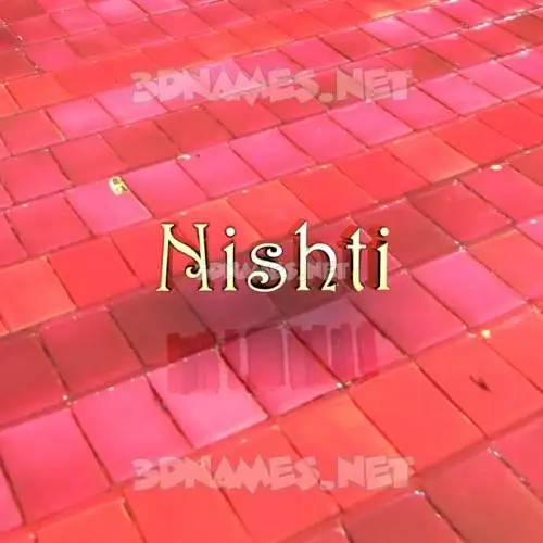 nishti in Red Tiles style - 3D name wallpaper nishti in Red Tiles style - 3D name wallpaper