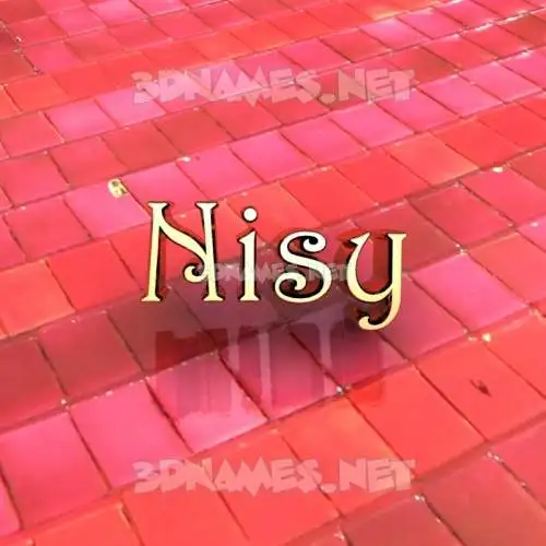 nisy in Red Tiles style - 3D name wallpaper nisy in Red Tiles style - 3D name wallpaper