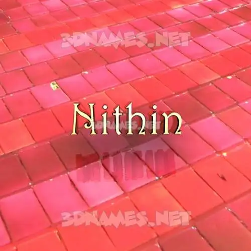 nithin in Red Tiles style - 3D name wallpaper nithin in Red Tiles style - 3D name wallpaper