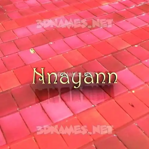 nnayann in Red Tiles style - 3D name wallpaper nnayann in Red Tiles style - 3D name wallpaper