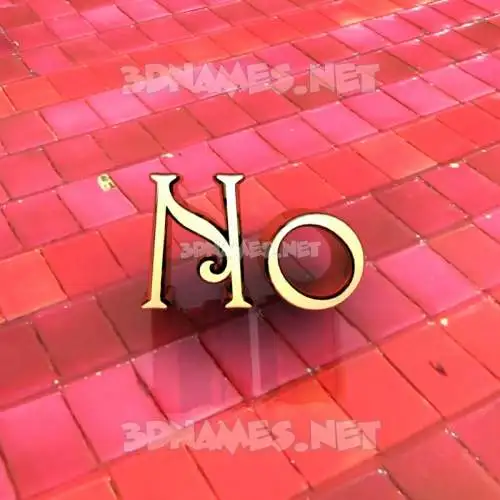 no in Red Tiles style - 3D name wallpaper no in Red Tiles style - 3D name wallpaper