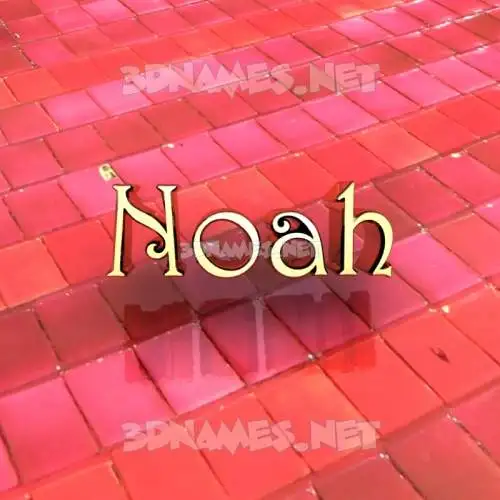 noah in Red Tiles style - 3D name wallpaper noah in Red Tiles style - 3D name wallpaper
