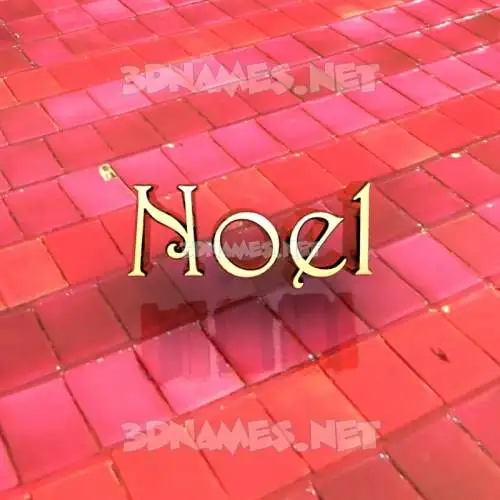 noel in Red Tiles style - 3D name wallpaper noel in Red Tiles style - 3D name wallpaper