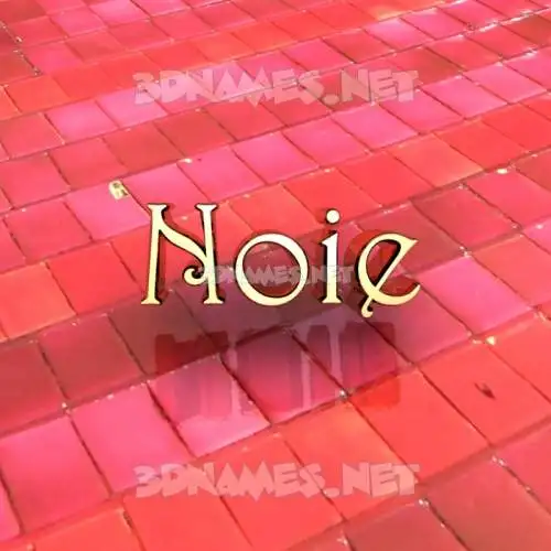 noie in Red Tiles style - 3D name wallpaper noie in Red Tiles style - 3D name wallpaper