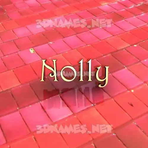 nolly in Red Tiles style - 3D name wallpaper nolly in Red Tiles style - 3D name wallpaper