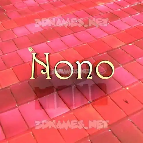 nono in Red Tiles style - 3D name wallpaper nono in Red Tiles style - 3D name wallpaper
