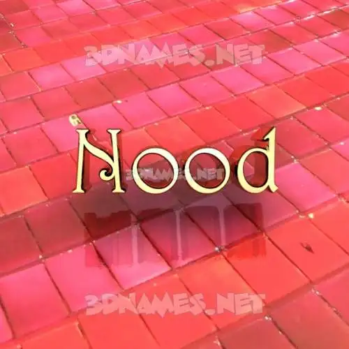 nood in Red Tiles style - 3D name wallpaper nood in Red Tiles style - 3D name wallpaper
