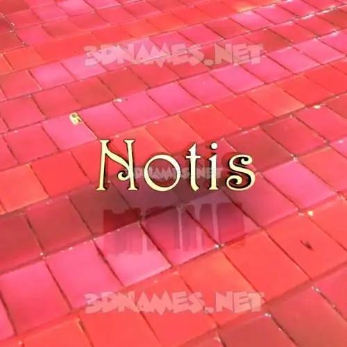 notis in Red Tiles style - 3D name wallpaper notis in Red Tiles style - 3D name wallpaper