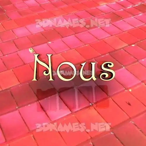 nous in Red Tiles style - 3D name wallpaper nous in Red Tiles style - 3D name wallpaper