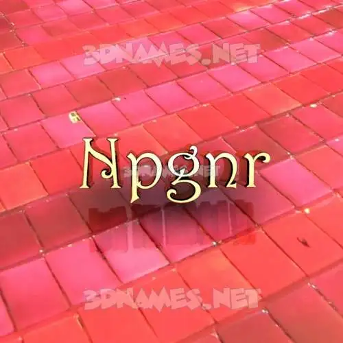 npgnr in Red Tiles style - 3D name wallpaper npgnr in Red Tiles style - 3D name wallpaper