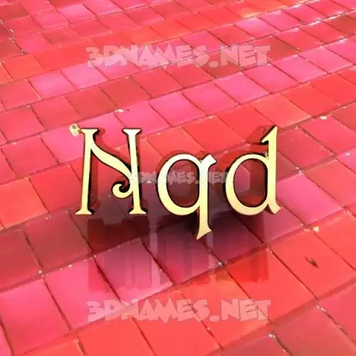 nqd in Red Tiles style - 3D name wallpaper nqd in Red Tiles style - 3D name wallpaper