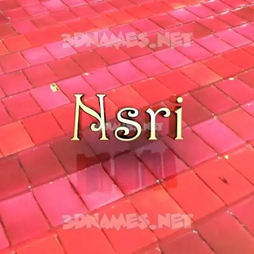 nsri in Red Tiles style - 3D name wallpaper nsri in Red Tiles style - 3D name wallpaper
