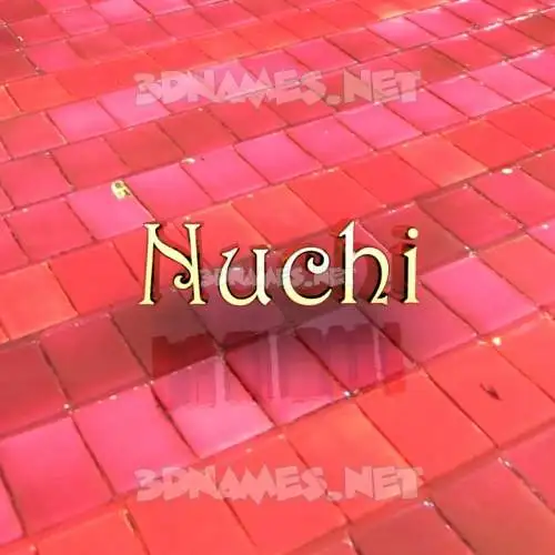 nuchi in Red Tiles style - 3D name wallpaper nuchi in Red Tiles style - 3D name wallpaper