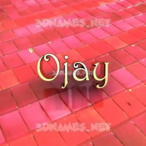 ojay in Red Tiles style - 3D name wallpaper ojay in Red Tiles style - 3D name wallpaper