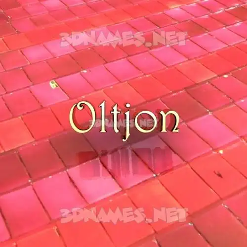 oltjon in Red Tiles style - 3D name wallpaper oltjon in Red Tiles style - 3D name wallpaper
