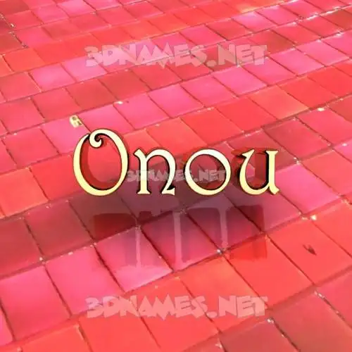onou in Red Tiles style - 3D name wallpaper onou in Red Tiles style - 3D name wallpaper