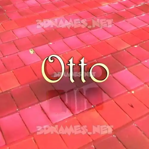 otto in Red Tiles style - 3D name wallpaper otto in Red Tiles style - 3D name wallpaper