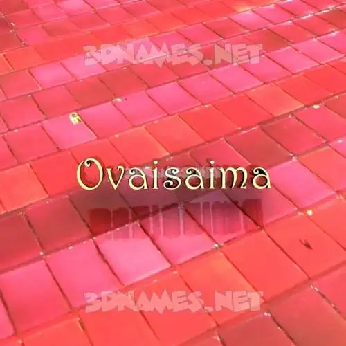 ovaisaima in Red Tiles style - 3D name wallpaper ovaisaima in Red Tiles style - 3D name wallpaper