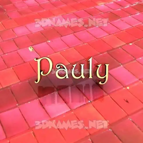 pauly in Red Tiles style - 3D name wallpaper pauly in Red Tiles style - 3D name wallpaper