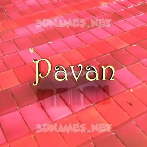 pavan in Red Tiles style - 3D name wallpaper pavan in Red Tiles style - 3D name wallpaper