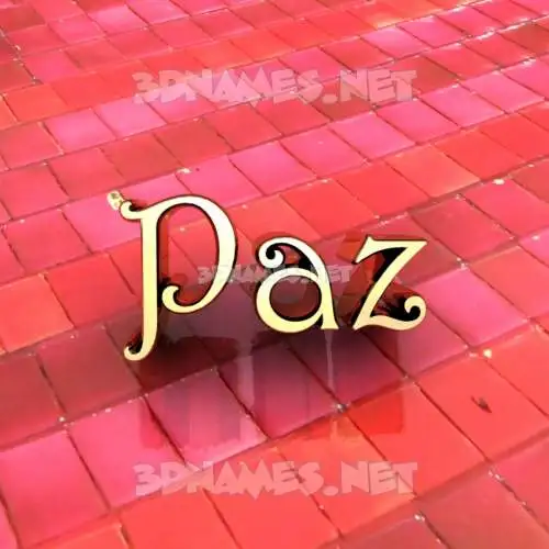 paz in Red Tiles style - 3D name wallpaper paz in Red Tiles style - 3D name wallpaper