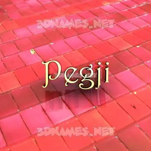 pegji in Red Tiles style - 3D name wallpaper pegji in Red Tiles style - 3D name wallpaper