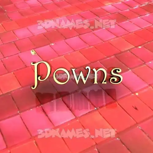 powns in Red Tiles style - 3D name wallpaper powns in Red Tiles style - 3D name wallpaper