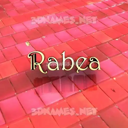 rabea in Red Tiles style - 3D name wallpaper rabea in Red Tiles style - 3D name wallpaper