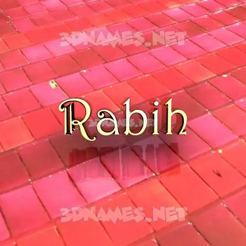 rabih in Red Tiles style - 3D name wallpaper rabih in Red Tiles style - 3D name wallpaper
