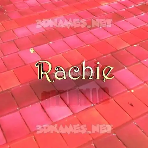 rachie in Red Tiles style - 3D name wallpaper rachie in Red Tiles style - 3D name wallpaper