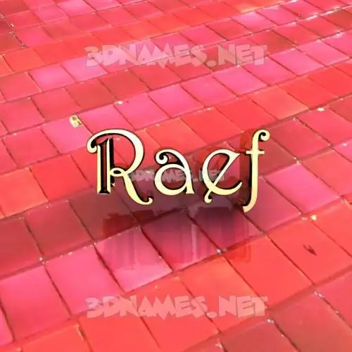 raef in Red Tiles style - 3D name wallpaper raef in Red Tiles style - 3D name wallpaper