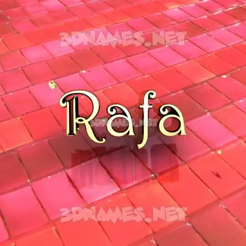 rafa in Red Tiles style - 3D name wallpaper rafa in Red Tiles style - 3D name wallpaper