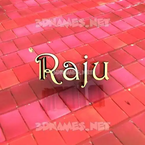 raju in Red Tiles style - 3D name wallpaper raju in Red Tiles style - 3D name wallpaper