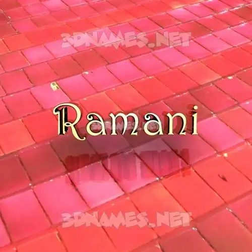 ramani in Red Tiles style - 3D name wallpaper ramani in Red Tiles style - 3D name wallpaper