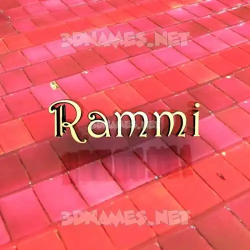rammi in Red Tiles style - 3D name wallpaper rammi in Red Tiles style - 3D name wallpaper