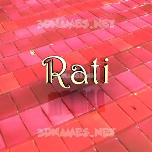 rati in Red Tiles style - 3D name wallpaper rati in Red Tiles style - 3D name wallpaper