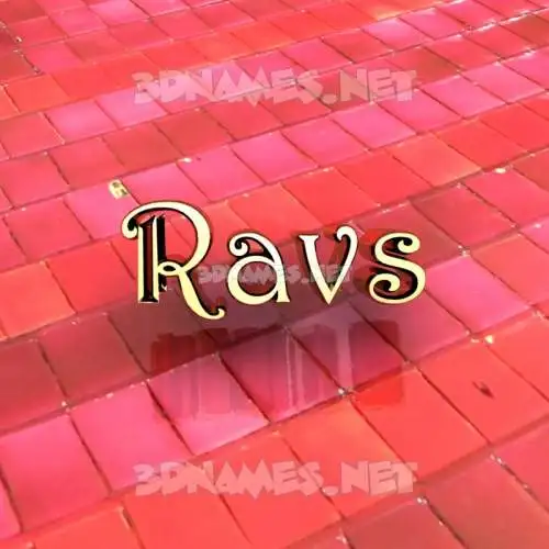 ravs in Red Tiles style - 3D name wallpaper ravs in Red Tiles style - 3D name wallpaper
